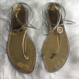Louis Vuitton Gold silver patent leather 38